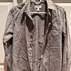 SONOMA Men's Light Gray Button-Front Shirt Jacket